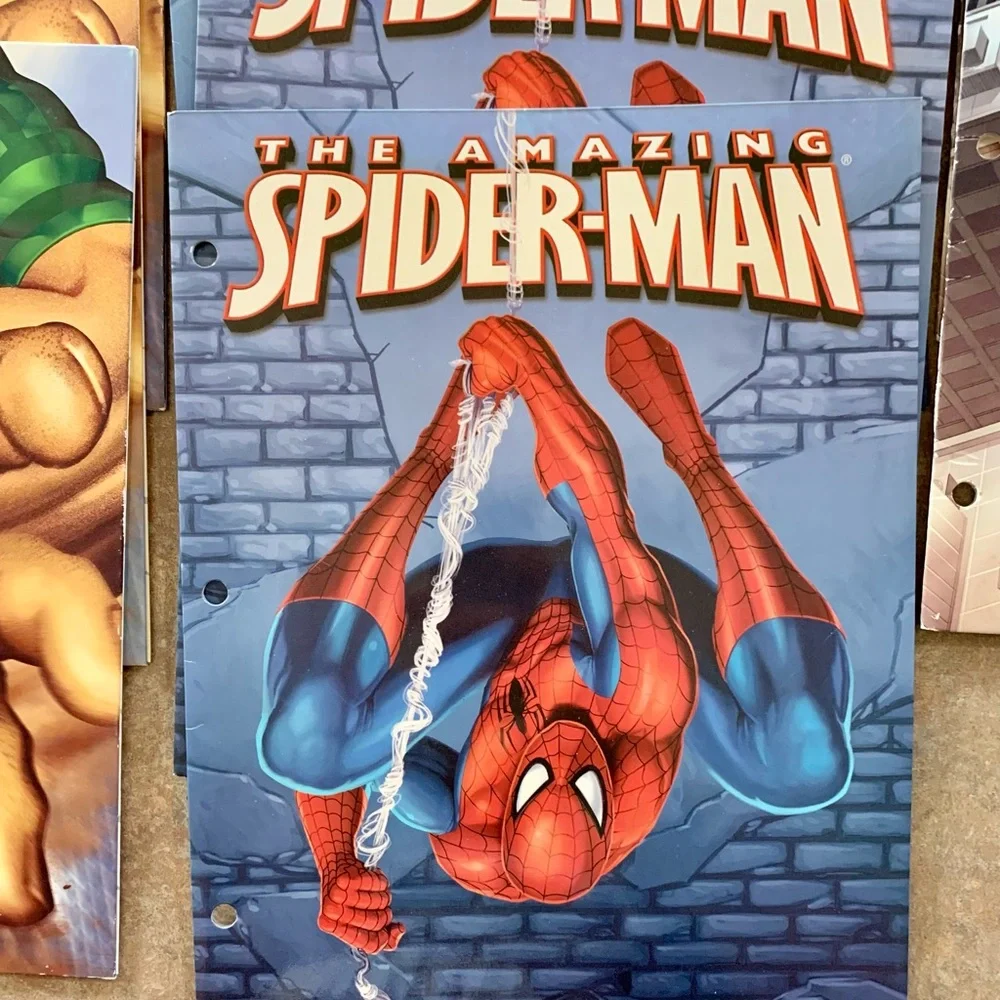 Near Vintage (2008) Lot Of Seven Spider-Man Folders